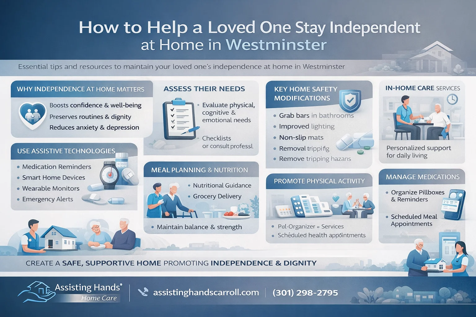 How to Help a Loved One Stay Independent at Home in Westminster