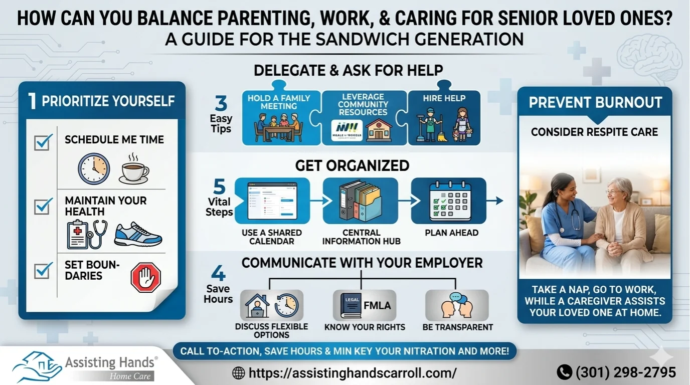 How Can You Balance Parenting, Work & Caring for Senior Loved Ones