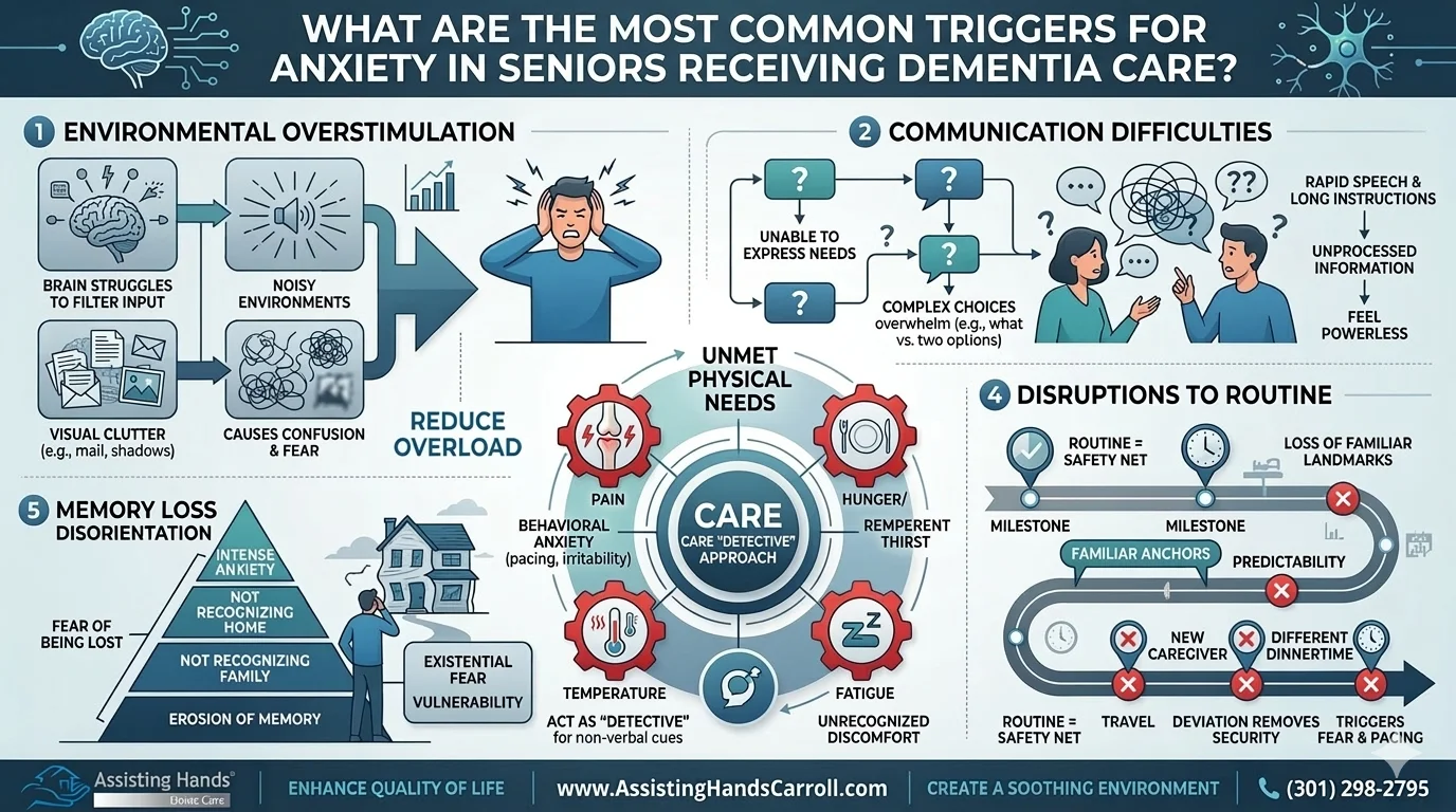 What Are the Most Common Triggers for Anxiety in Seniors Receiving Dementia Care